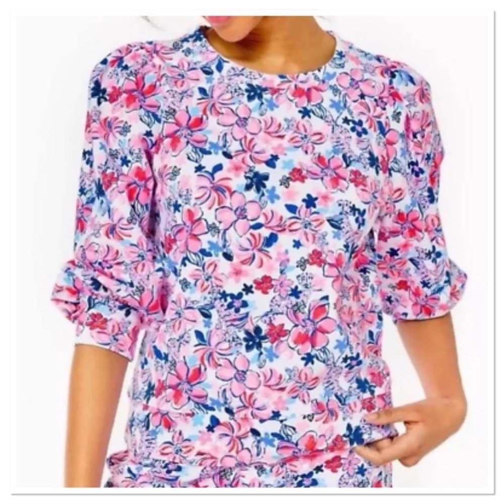 NWT Lilly Pulitzer Size M Corden Sweatshirt Party Like A Lobster Size Med